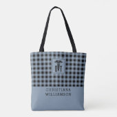 Aangepast spelpatroon voor de beroepsmatige behand tote bag (Achterkant)