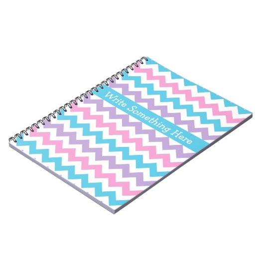 Aangepast spiraalvormig Notitieboek, roze, blauw,  Notitieboek (Linkerzijde)