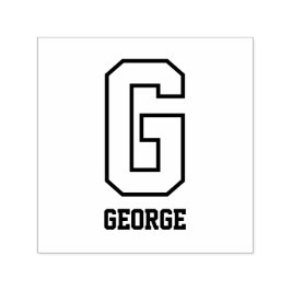 Aangepast Sportief Gepersonaliseerd Monogram Zelfinktende Stempel