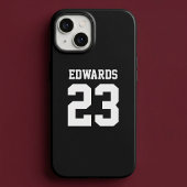 Aangepast sportnummer met naam Case-Mate iPhone case