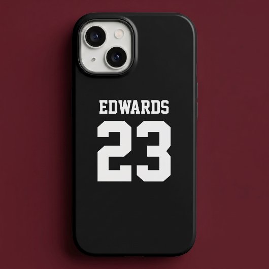 Aangepast sportnummer met naam Case-Mate iPhone case