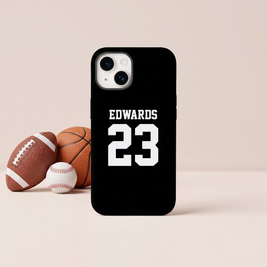 Aangepast sportnummer met naam Case-Mate iPhone case