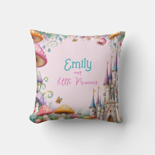 Aangepast Sprookjes Prinses Meisjes Verjaardag Fai Kussen (Voorkant)