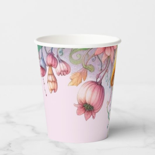 Aangepast Sprookjes Prinses Meisjes Verjaardag Fai Papieren Bekers (Achterkant)