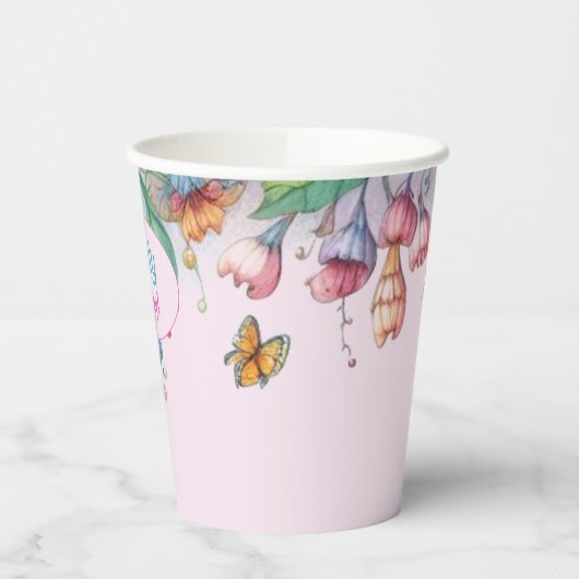 Aangepast Sprookjes Prinses Meisjes Verjaardag Fai Papieren Bekers (Links)