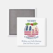 Aangepast spuiten met patriottische Amerikaanse fe Magneet (Voorkant / Achterkant)