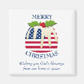 Aangepast spuiten met patriottische Amerikaanse fe Magneet (Voorkant)