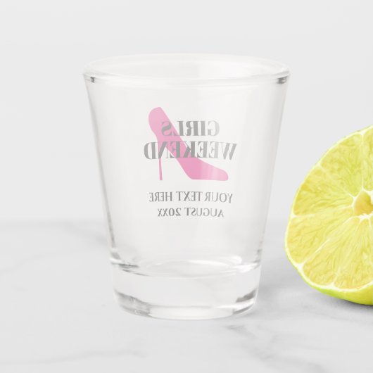 Aangepast spuitglas voor meisjes weekend shot glas (Achterkant)