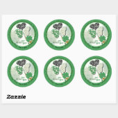 Aangepast ST Patrick's Day Shamrock bier Ronde Sticker (Vel)