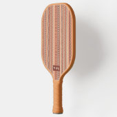 Aangepast stammenpatroon monogram pickleball paddle (Links)