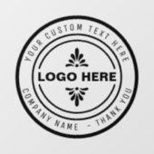Aangepast STAMP-winkelbord BUSINESS LOGO  Raamsticker (Vel)