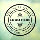 Aangepast STAMP-winkelbord BUSINESS LOGO  Raamsticker (Vel 3)