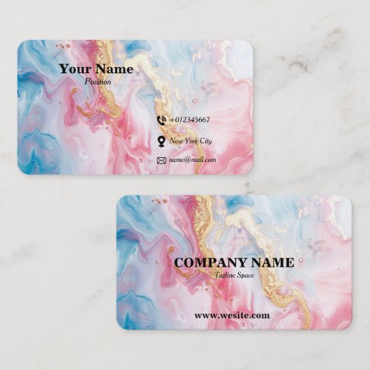 Aangepast standaard Visitekaartje (Voorkant / Achterkant)