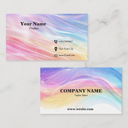 Aangepast standaard Visitekaartje (Voorkant / Achterkant)