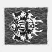 Aangepast station voor brandweerdienst voor brandw fleece deken (Voorkant (Horizontaal))