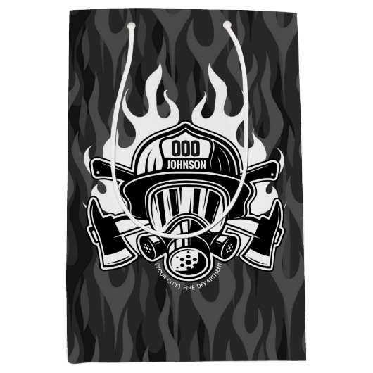 Aangepast station voor brandweerdienst voor brandw medium cadeauzakje (Voorkant)