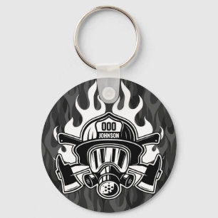 Aangepast station voor brandweerdienst voor brandw sleutelhanger