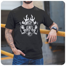 Aangepast station voor brandweerdienst voor brandw t-shirt