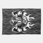 Aangepast station voor brandweerdienst voor brandw theedoek (Horizontaal)