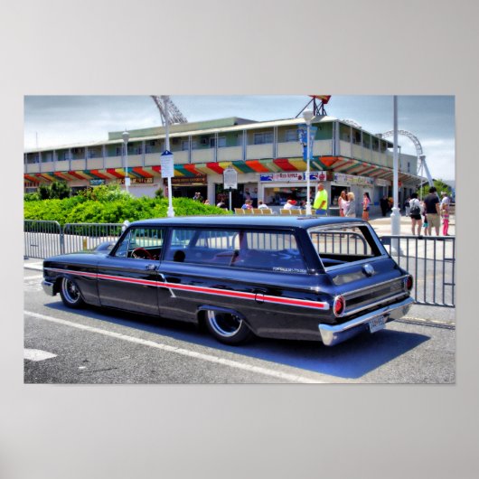 Aangepast station Wagon Poster (Voorkant)