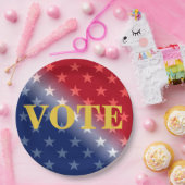 Aangepast stemmen voor stemmen stemmen voor stemme papieren bordje (Feest)