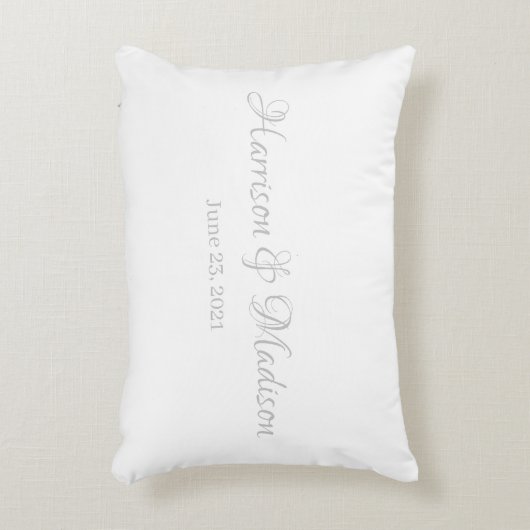 Aangepast stempel voor aangepast script: bruiloft  accent kussen (Voorkant(Verticaal))