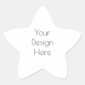 Aangepast Ster Sticker (Voorkant)