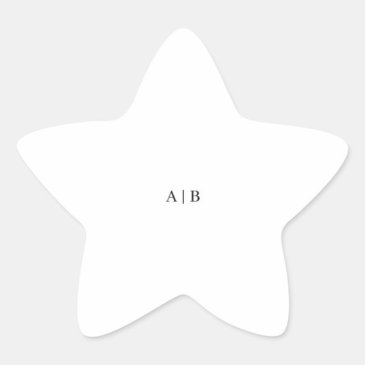 Aangepast Ster Sticker (Voorkant)