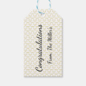 Aangepast sterpatroon voor berichten cadeaulabel (Voorkant)