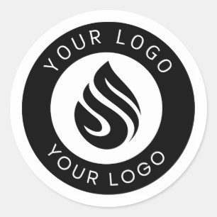 Aangepast stickerlogo voor zakelijk of persoonlijk ronde sticker