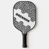 Aangepast stijlpatroon voor Cool Hexagon Polygon A Pickleball Paddle (Voorkant)