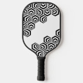 Aangepast stijlpatroon voor Cool Hexagon Polygon A Pickleball Paddle (Achterkant)