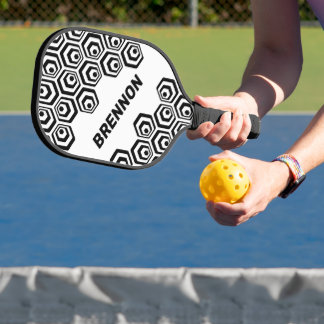 Aangepast stijlpatroon voor Cool Hexagon Polygon A Pickleball Paddle