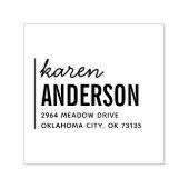 Aangepast stijlvol adres voor typografie zelfinktende stempel (Design)