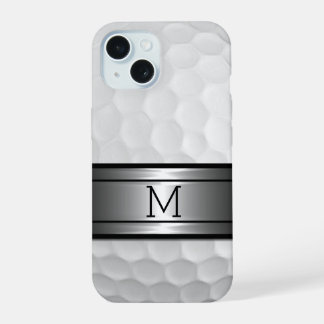 Aangepast stijlvol Golf Sport Ball Dimples Afbeeld iPhone 15 Case