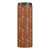 Aangepast stootwonden Oranje moederscript Thermosbeker (Achterkant)