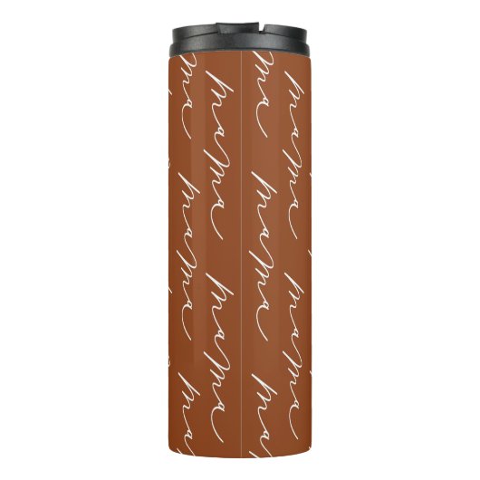 Aangepast stootwonden Oranje moederscript Thermosbeker (Achterkant)