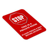 Aangepast stopteken niet privé invoeren magneet (Rechterzijde)