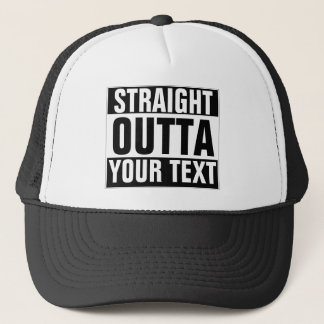 Aangepast STRAIGHT OUTTA-Pet - voeg hier jouw teks Trucker Pet