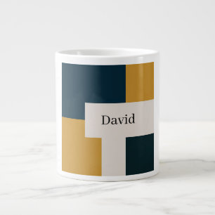 Aangepast strak minimalistisch elegant ontwerp grote koffiekop