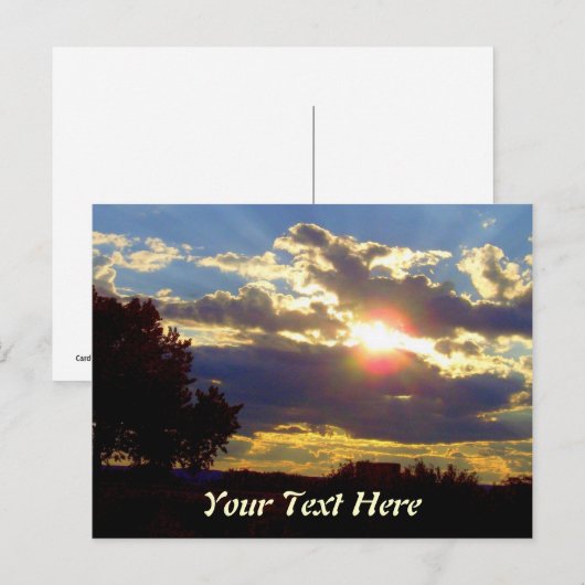 Aangepast stralingsniveau briefkaart (Voorkant / Achterkant)