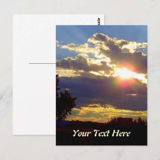 Aangepast stralingsniveau briefkaart (Voorkant / Achterkant)