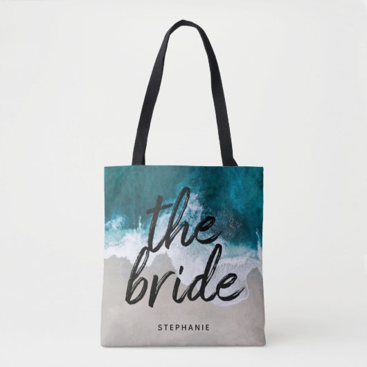 Aangepast strand De Canvas tas van de Bride (Voorkant)