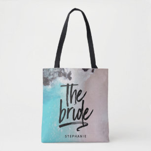 Aangepast strand De Canvas tas van de Bride