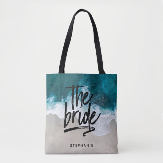 Aangepast strand De Canvas tas van de Bride (Voorkant)