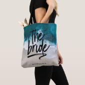 Aangepast strand De Canvas tas van de Bride (Dichtbij)