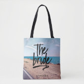 Aangepast strand De Canvas tas van de Bride (Voorkant)