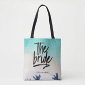 Aangepast strand De Canvas tas van de Bride (Voorkant)
