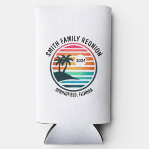 Aangepast strand, Familie reünie, Vakantie Slim Co Seltzer Blikjeskoeler