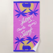 Aangepast strand-handdoek voor zomerSurf Strandlaken (Voorkant)